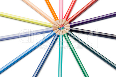 Color pencils rose-window