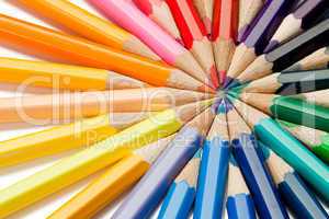 Close color pencils
