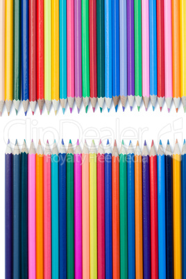 Color pencils confrontation