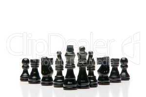 Dark pieces of chess