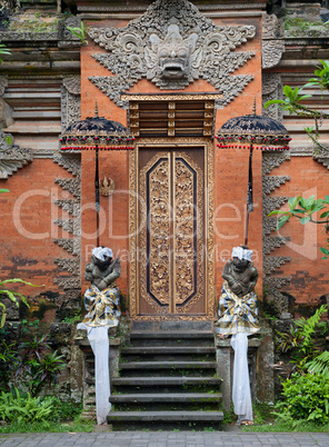 Statue of Balinese demon in Ubud