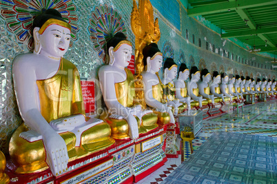 Buddha statues in Sagaing, Myanmar