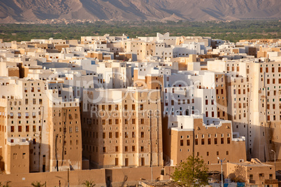 Panorama of Shibam, Hadhramaut province, Yemen