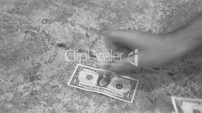Money counting on table B&W P HD 8610