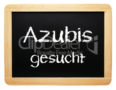 Azubis gesucht - Konzept Tafel