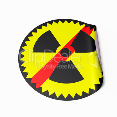 No Nuclear Power sticker