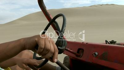 Autofahrt in Wüste