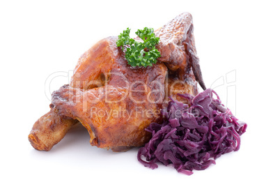 Hähnchen und Rotkohl / chicken and red cabbage