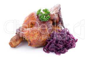 Hähnchen und Rotkohl / chicken and red cabbage