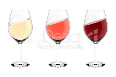 Wine glass filled