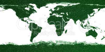 green eco wool worldmap