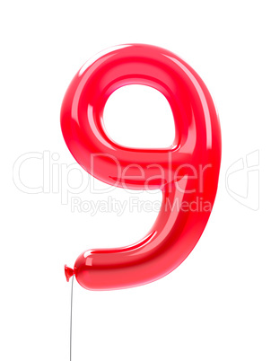 red 9 balloon
