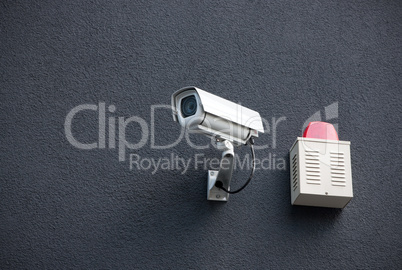 Security Camera On Wall