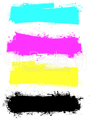 Splat roller banners cmyk