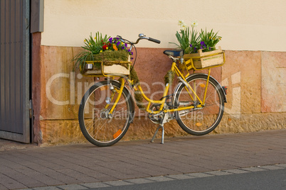 Fahrrad mit Blumen