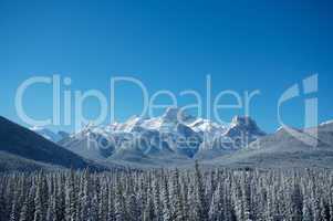 Winter scene of Mount Lougheed 03
