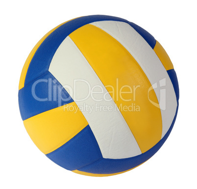 Volley-ball ball on the white background