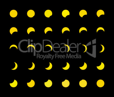 Solar eclipse for a background