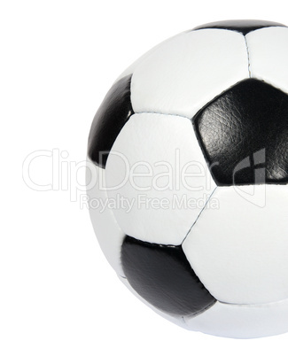 black and white soccer ball