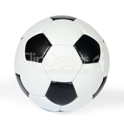 black and white soccer ball