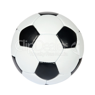 black and white soccer ball