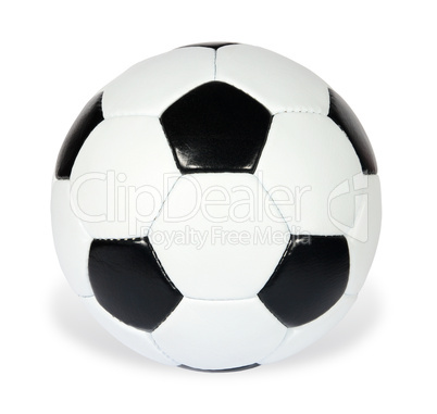 black and white soccer ball