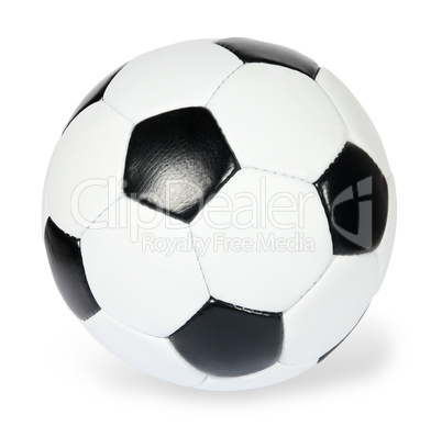 black and white soccer ball