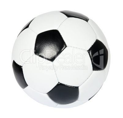 black and white soccer ball