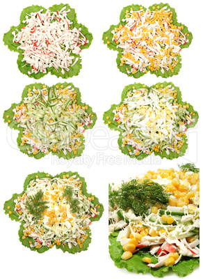 Preparation of salad