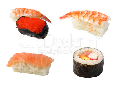 sushi. (isolated)