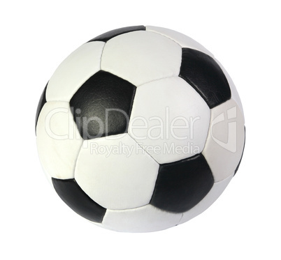 black and white soccer ball