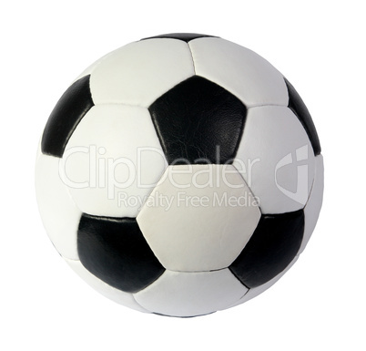 black and white soccer ball