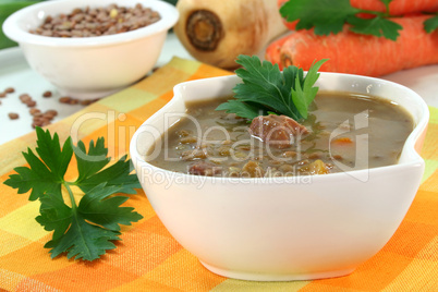 Linsensuppe