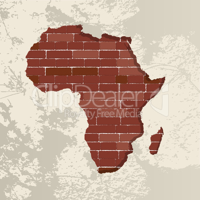 Africa wall map