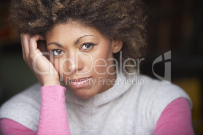 Portrait Of Beautiful Woman