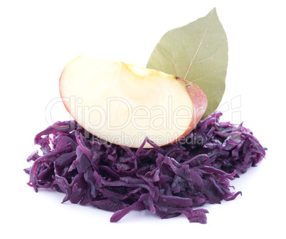 Apfelrotkohl / red cabbage wit apple