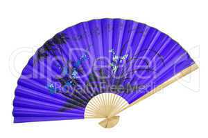 violet Chinese fan