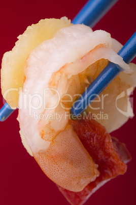 Shrimp in Chopsticks