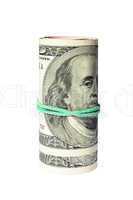 Bank Roll of Hundred Dollar Bills