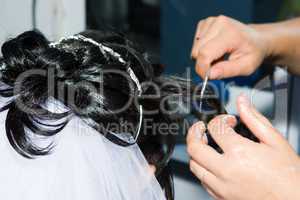 Hairdresser makes the cut bride