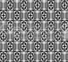 black abstract geometric pattern