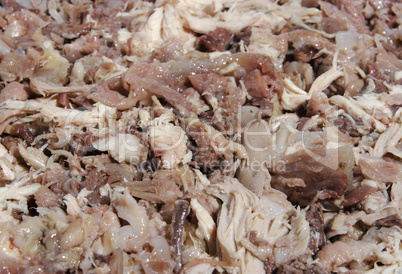 texture of chicken and pork