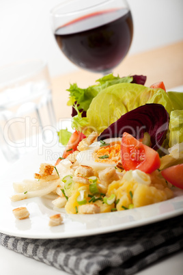 Nahaufnahme von frischen gemischten Salat