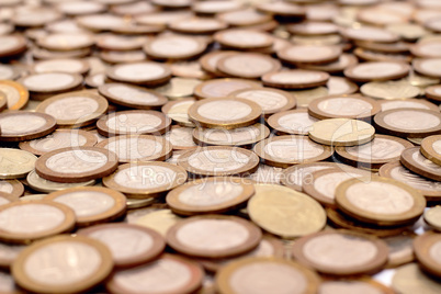 Scattering of coins