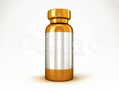 Medicine: Golden medical ampoule