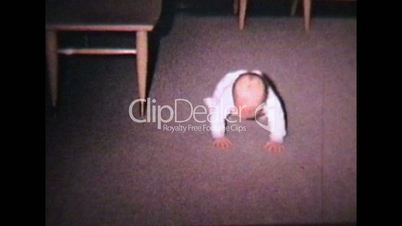 Baby Commando Crawling (1964 Vintage 8mm film)