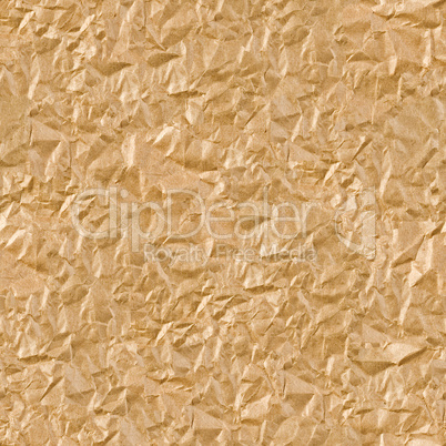 Brown wrinkled paper seamless background.