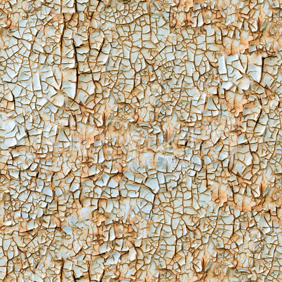 Cracked paint seamless background.