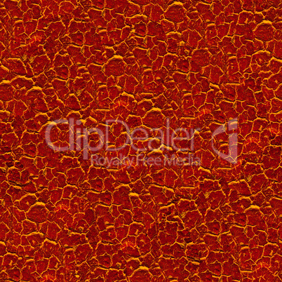 Red cracked paint seamless background.
