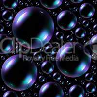 Soap bubbles seamless background.